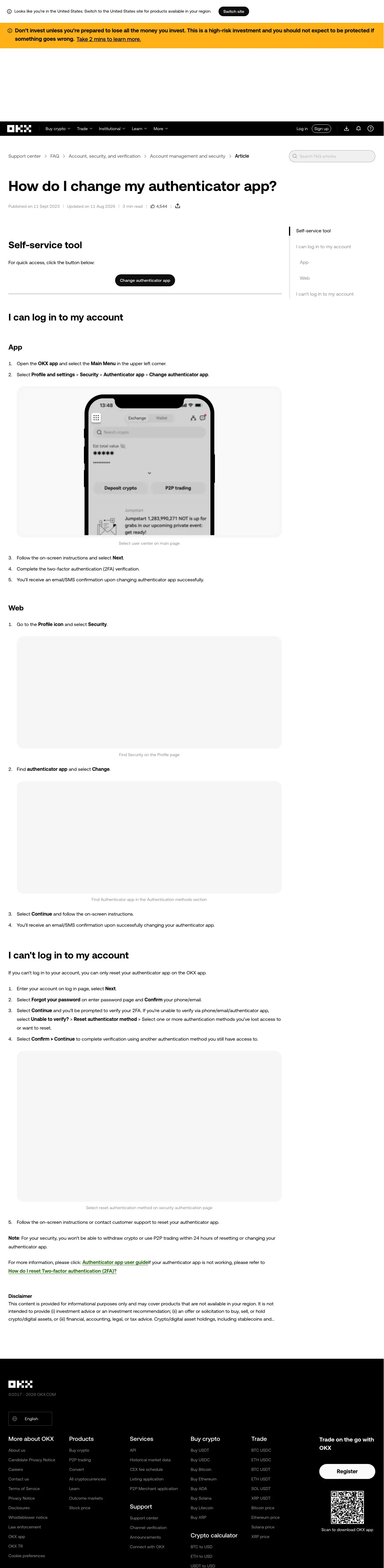 OKX official authenticator-app settings guide