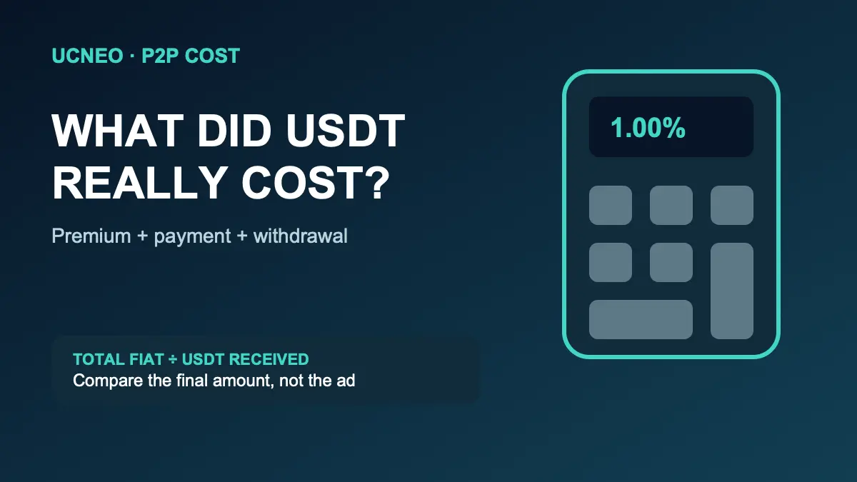 Mua USDT P2P bằng VND: Cách tính tỷ giá và tổng chi phí thật